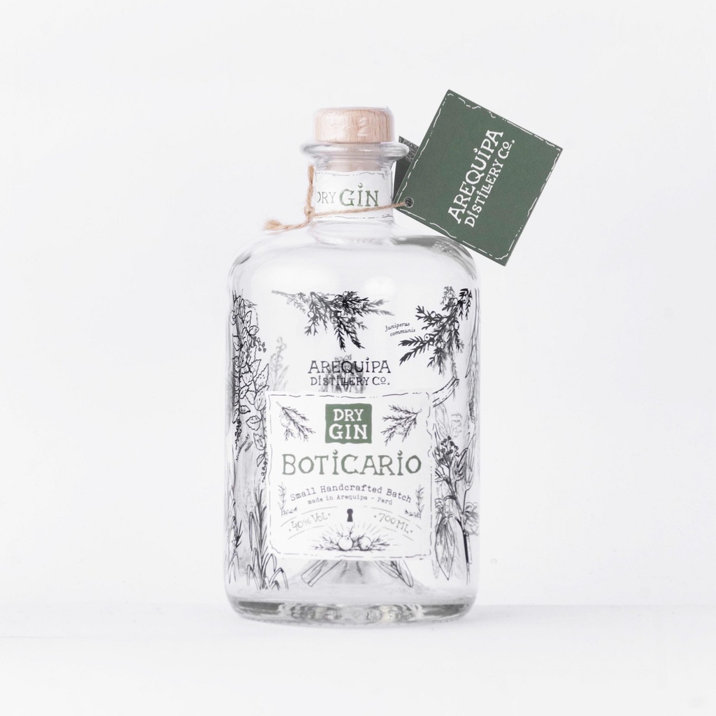 Boticario Dry Gin Damajuana 4lt