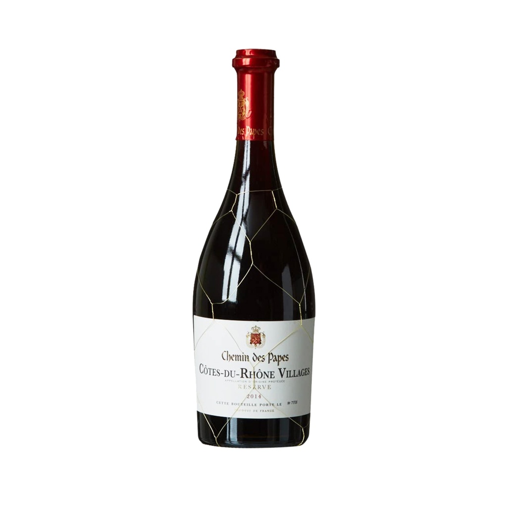 CHEMIN DES PAPES-AOP COTES DU RHONE VILLAGE ROUGE 750ML