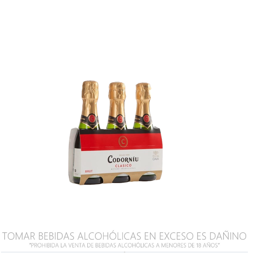 CODORNIU BRUT 20ML (PACK 3) 200ML                                     